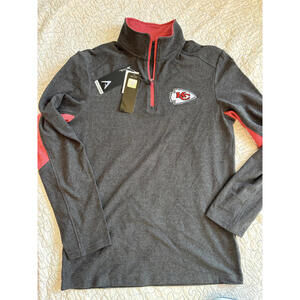 Kansas City Chiefs Men's Quarter-Zip Pullover Size Small [COPY]